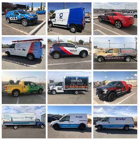 Photos of our vehicle wraps